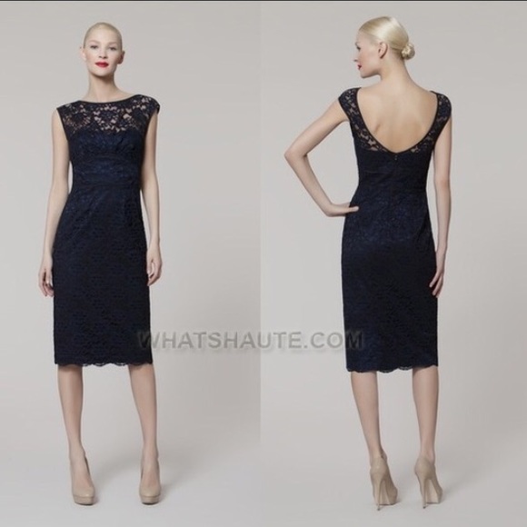 Maggy London navy lace dress