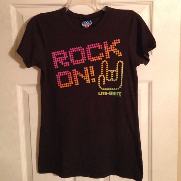 Junk Food Lite Brite T Shirt L