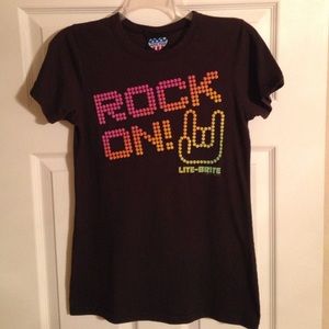 Junk Food Lite Brite T Shirt L