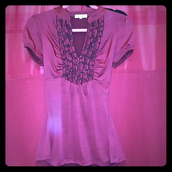 A burgandy top