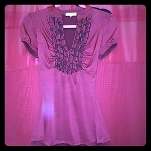 A burgandy top