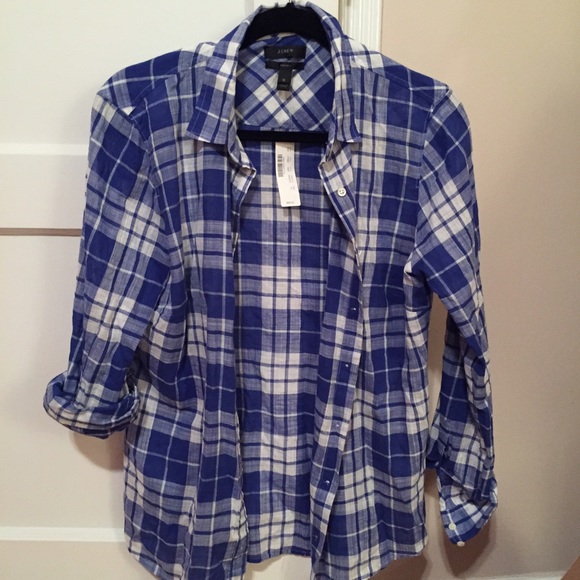 J. Crew Tops - J.Crew Plaid Shirt