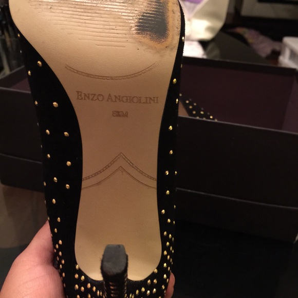 Enzo angiolini black and gold pumps - Picture 3 of 4