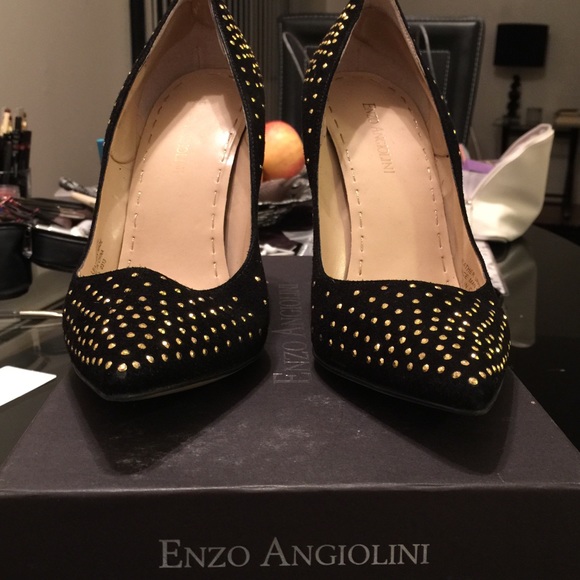 Enzo angiolini black and gold pumps - Picture 4 of 4