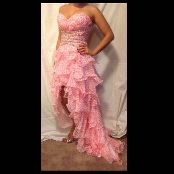 Tony Bowls Paris edition high low prom dress