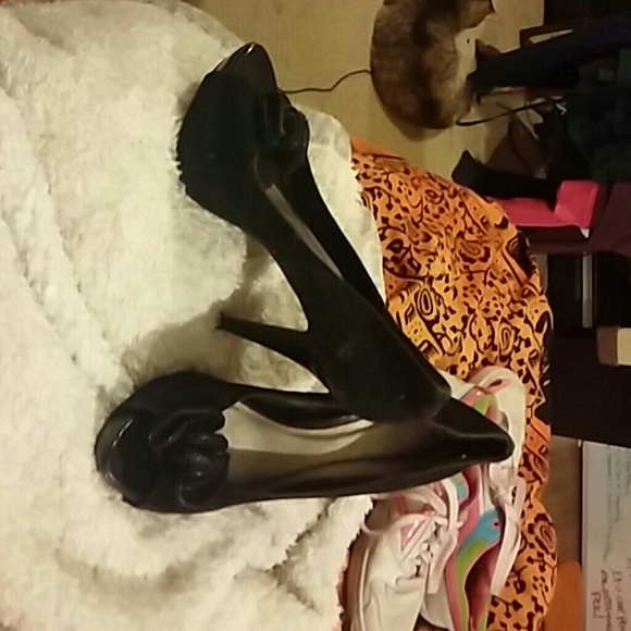 Black high heels