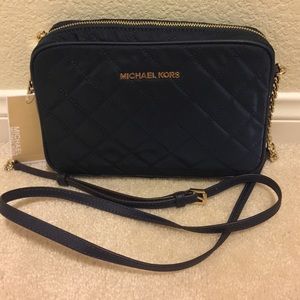 1DAY sale Michael Kors Navy quilted Crossbody Bag
