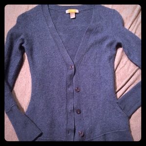 Just Cashmere by Forte Blue Cardigan