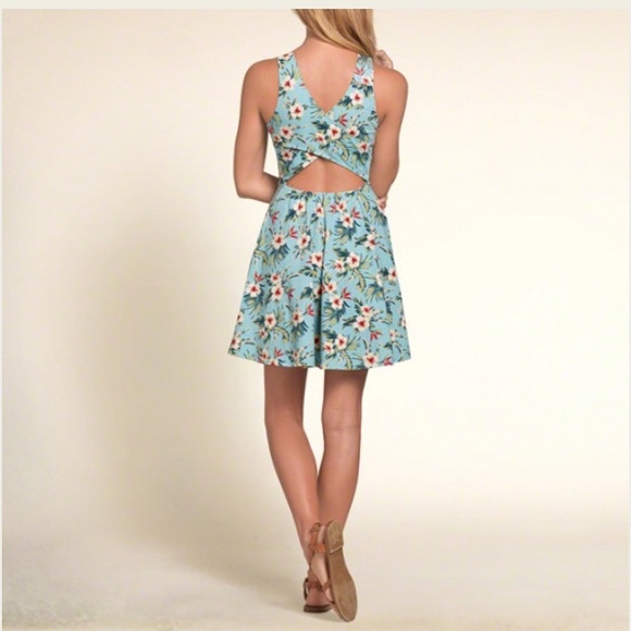 OPEN BACK SKATER DRESS - Picture 3 of 4