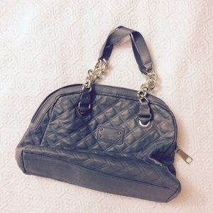 Quilted grey/olive handbag 👜