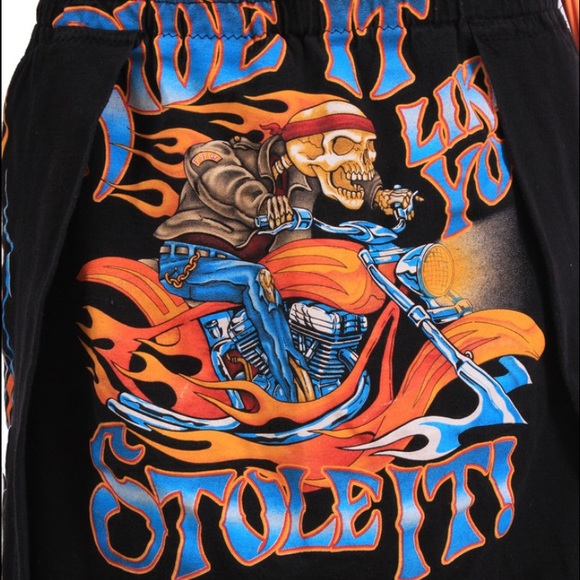 Stolen property skirt flames fleece jacket