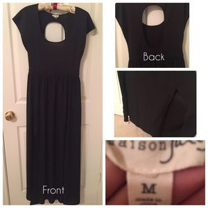 Black maxi dress