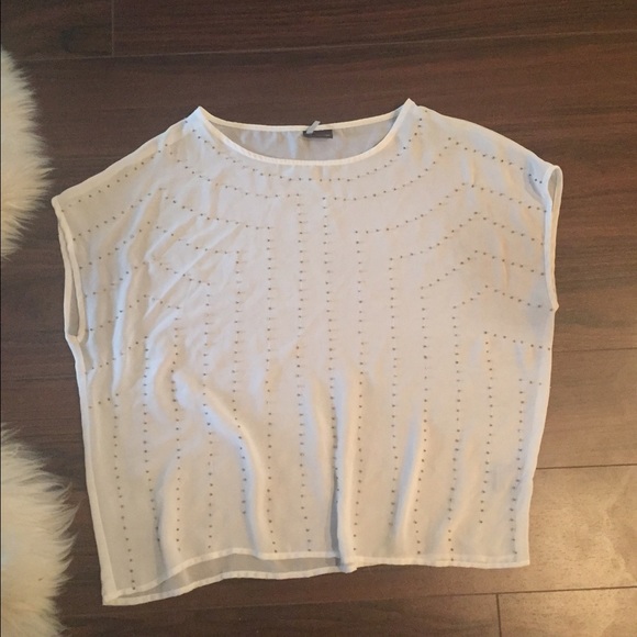 Sparkle and Fade White Top
