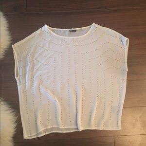 Sparkle and Fade White Top