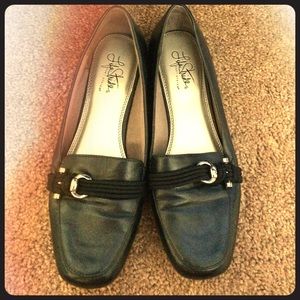 Navy blue loafer