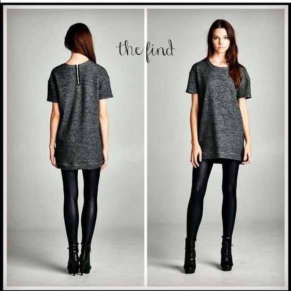NWOT Charcoal Gray Tunic