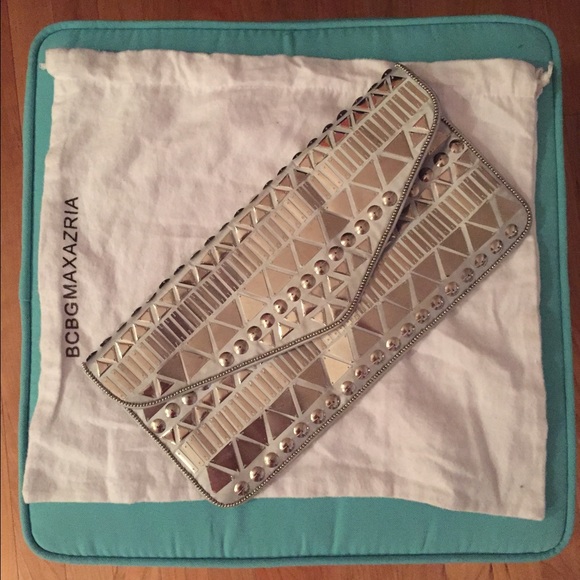 BCBGMaxAzria Handbags - Silver BCBGMaxazria Clutch