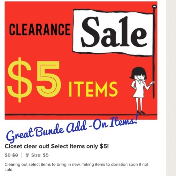 Scroll down to find the Clearance section!!