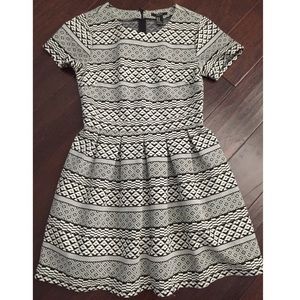 White and Black Dress