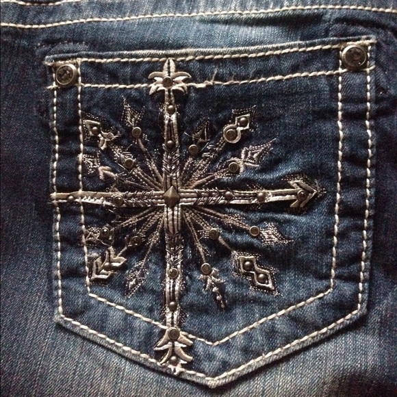 Miss me bootcut snowflake denim
