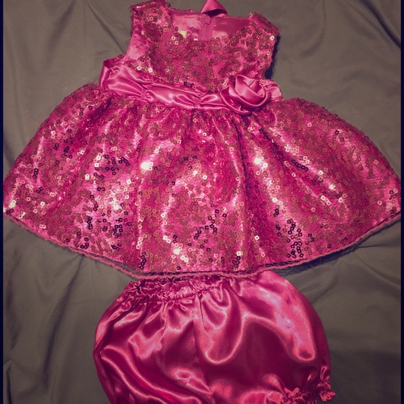 Pink Bedazzled Formal Dress (Infant)