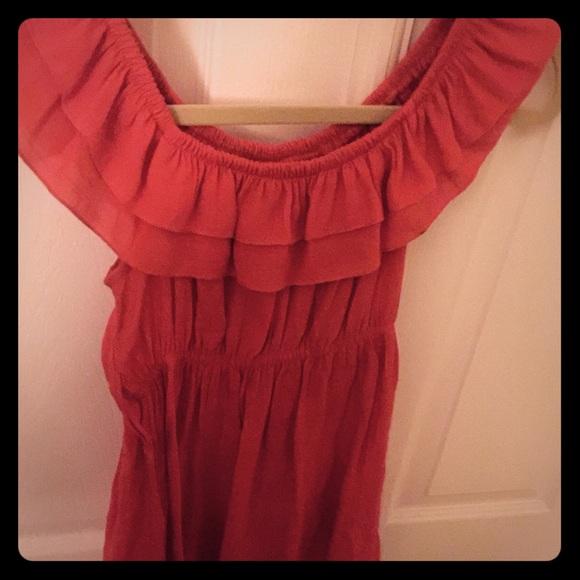 Empire waist adorable shirt burnt orange
