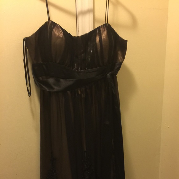Black and champagne dress - Picture 1 of 4