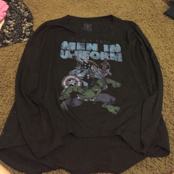 Black marvel shirt