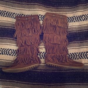 Minnetonka Fringe Boots