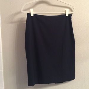 Dark blue pencil skirt