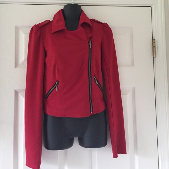 Jackets & Blazers - ♦🔥️HOT🔥Red Moto Jacket♦️