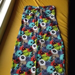 Strapless slim dress