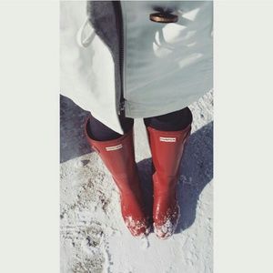 Military Red Hunter Boots Original Tall 7 EUC