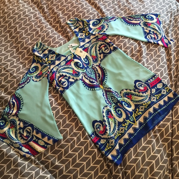 Pink Owl tunic dress