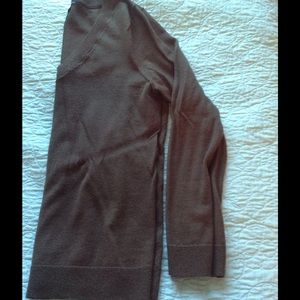 Olive green v-neck wool sweater