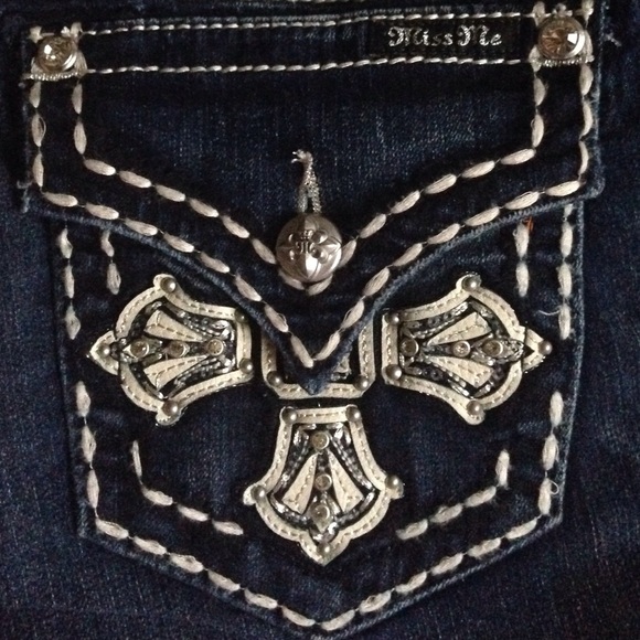Miss me boot cut double pocket cross