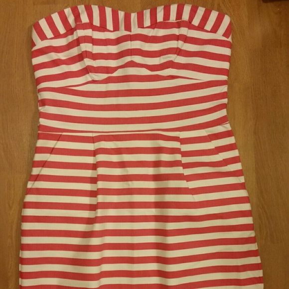 Arden B Chambray Pink Stripe Dress Size 8