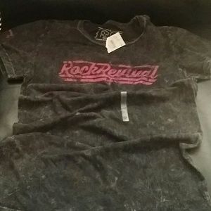 Nwt Rock revival burnout tee large