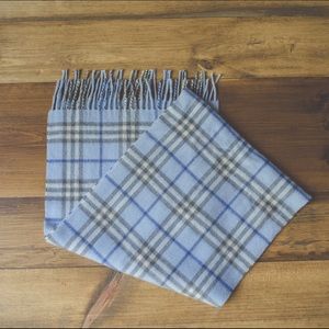 Authentic Blue Burberry Scarf