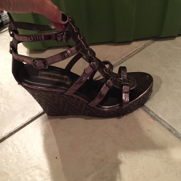 Gladiator styled wedges
