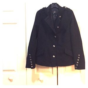 Black military style jacket from urban outfitters