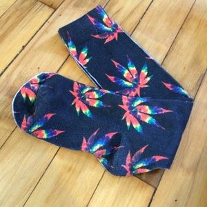NWOT Weed Tie Die Socks