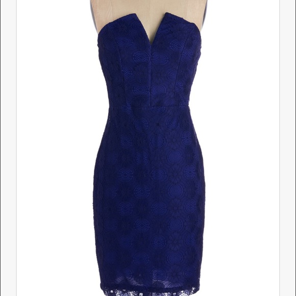 Cobalt blue modcloth cocktail dress