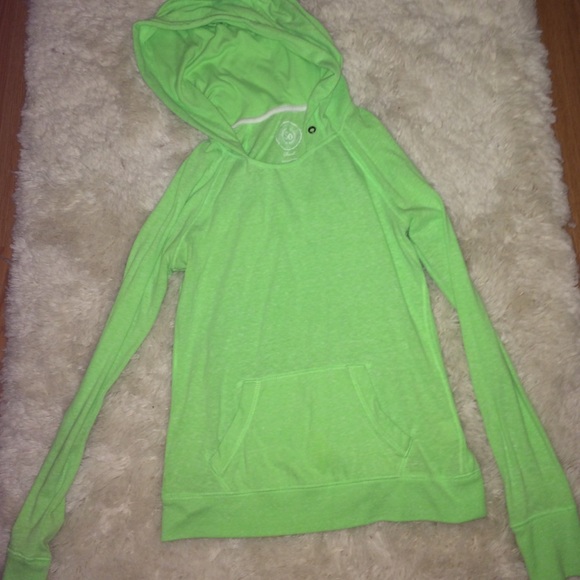Lime green thin hoodie
