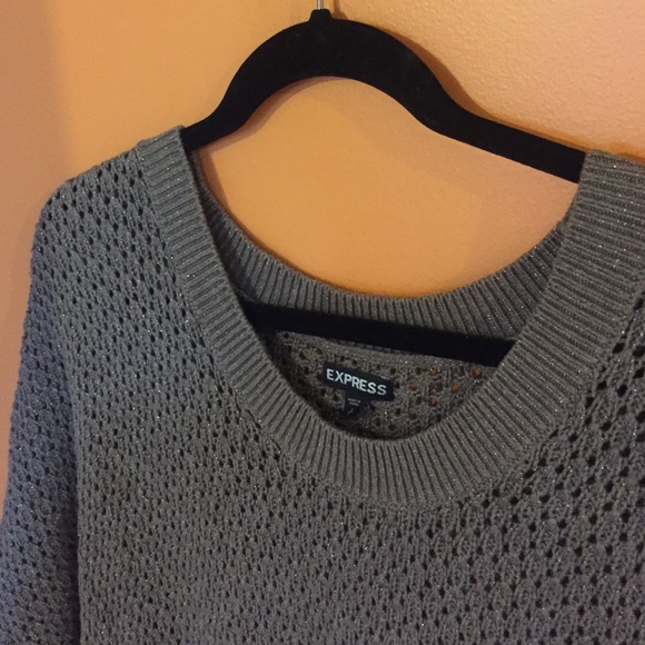 Express brown glittery sweater ! Small. - Picture 3 of 3