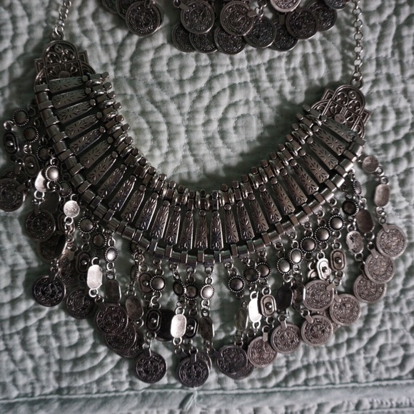 Boho Coin Necklace, ✨ - Picture 3 of 4