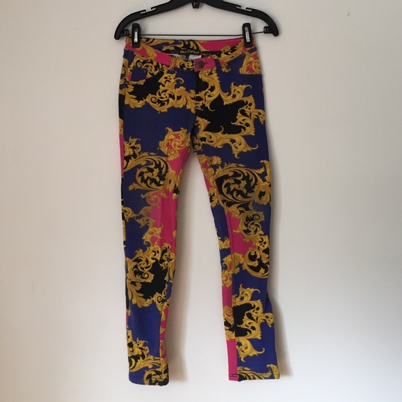 Baroque printed jeggings
