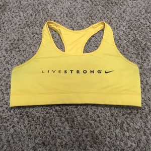 Nike livestrong sports bra