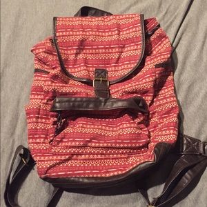 Topshop tribal print backpack