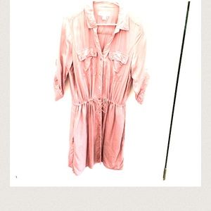 Michael Kors mauve shirt dress with pockets